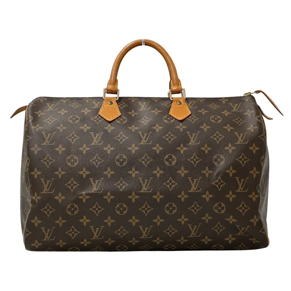 Louis Vuitton LOUIS VUITTON Handbag Monogram Brand Boston Bag Speedy 40 Brown...